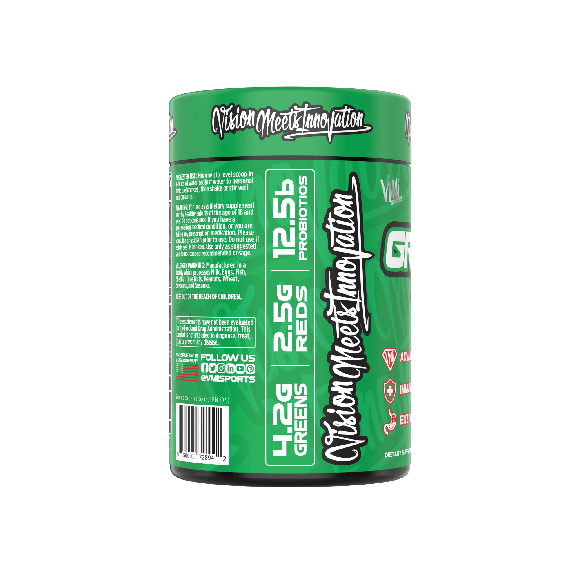 www.vmisports.com All Natural Greens + Reds Superfoods