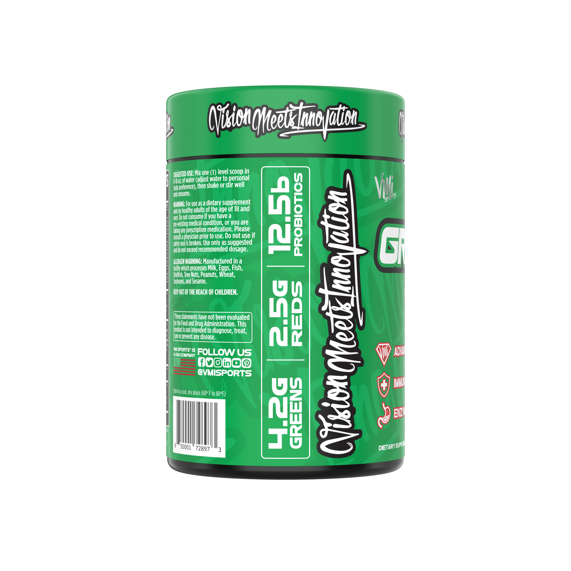 www.vmisports.com All Natural Greens + Reds Superfoods