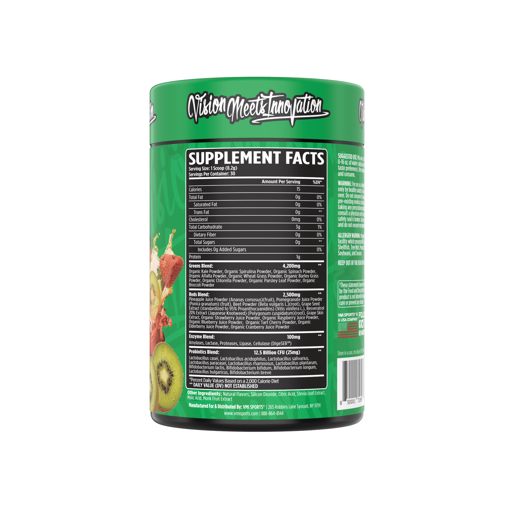 www.vmisports.com All Natural Greens + Reds Superfoods