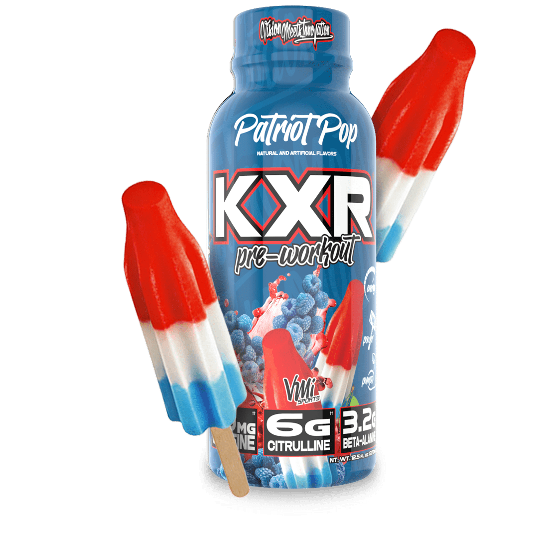 www.vmisports.com Pre workout Patriot Pop / Single Ready Drink KXR® Pre Workout