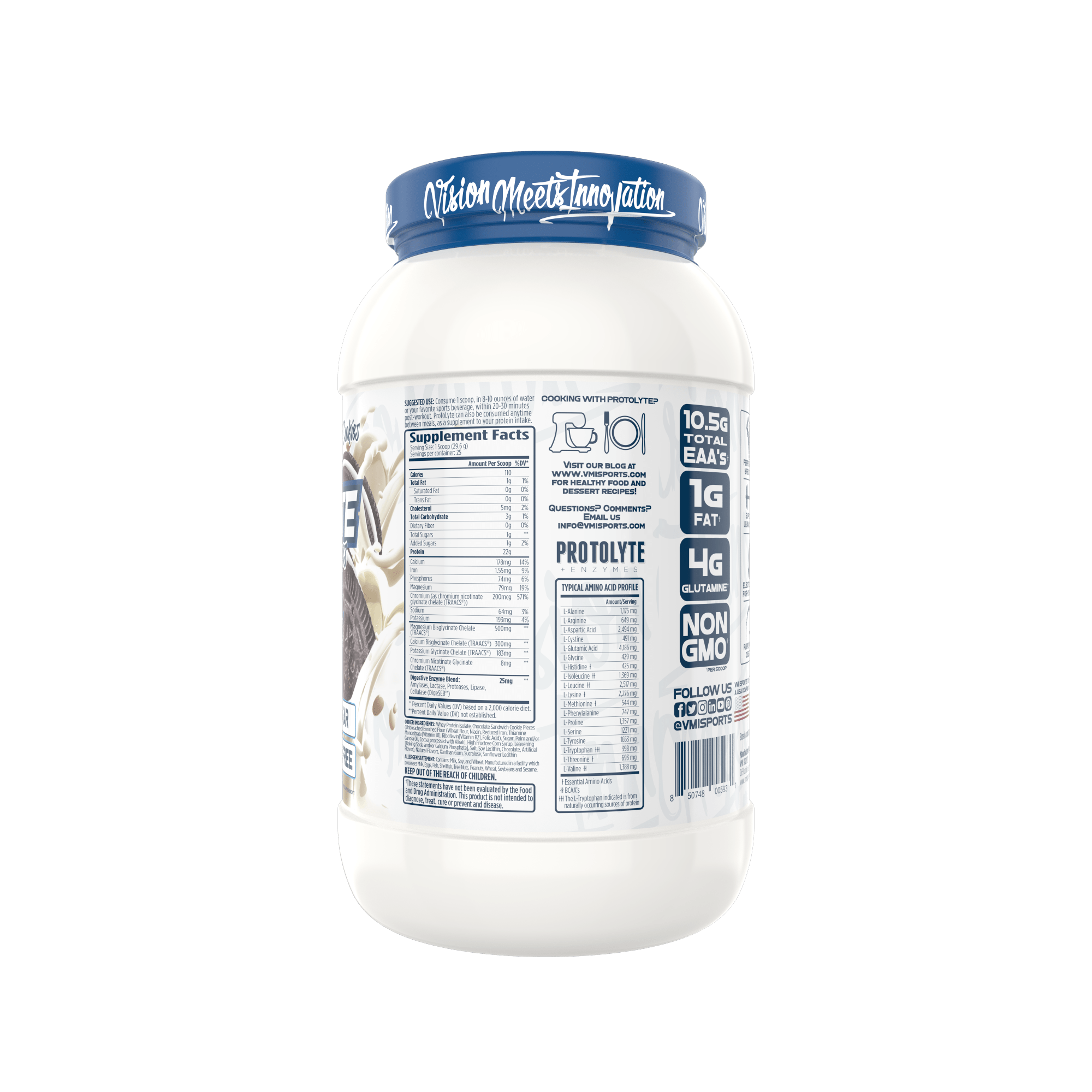 www.vmisports.com Protein ProtoLyte® 100% Whey Isolate Protein 1.6lb