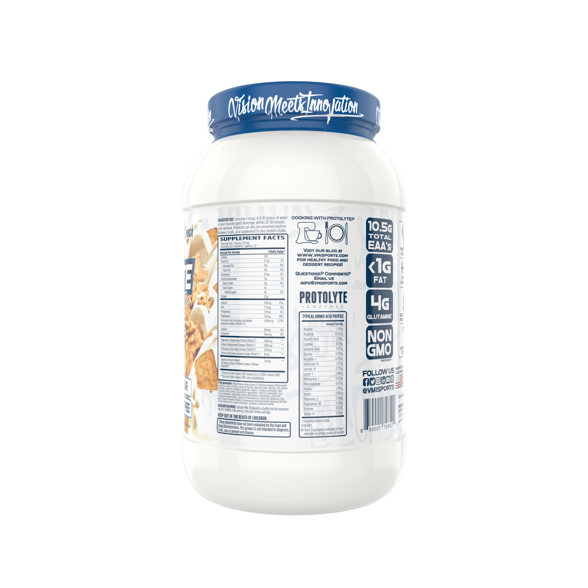 www.vmisports.com Protein ProtoLyte® 100% Whey Isolate Protein 1.6lb