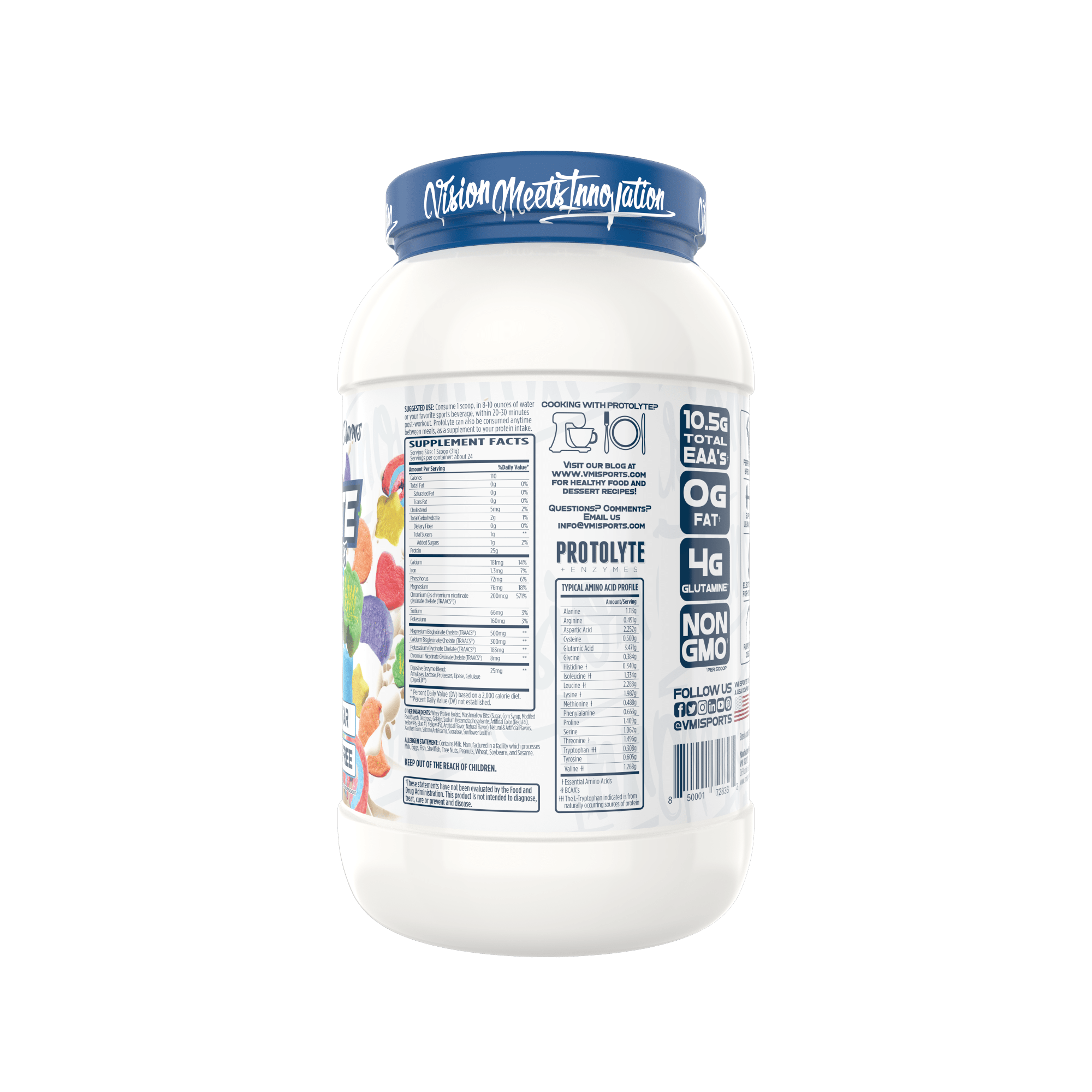 www.vmisports.com Protein ProtoLyte® 100% Whey Isolate Protein 1.6lb