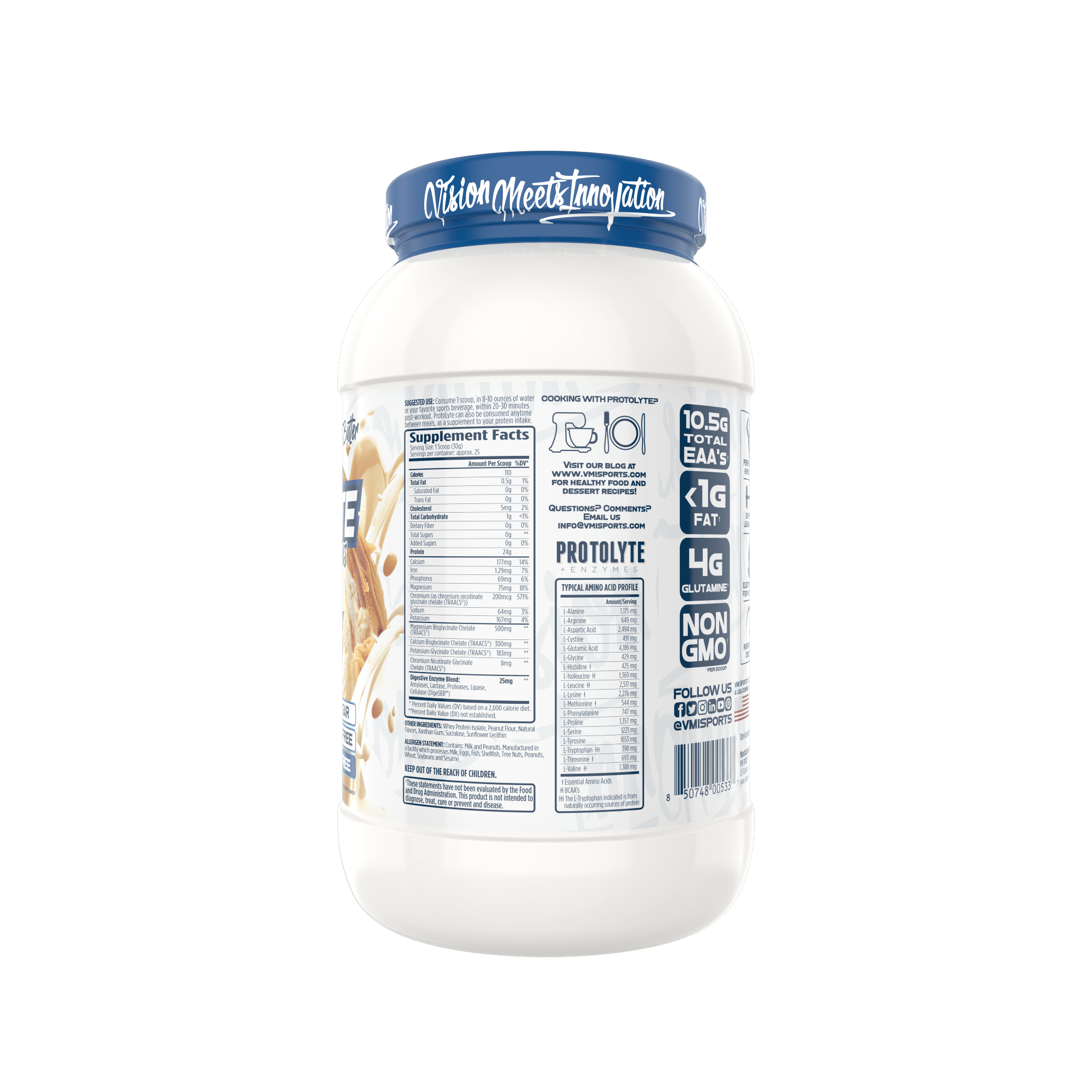 www.vmisports.com Protein ProtoLyte® 100% Whey Isolate Protein 1.6lb