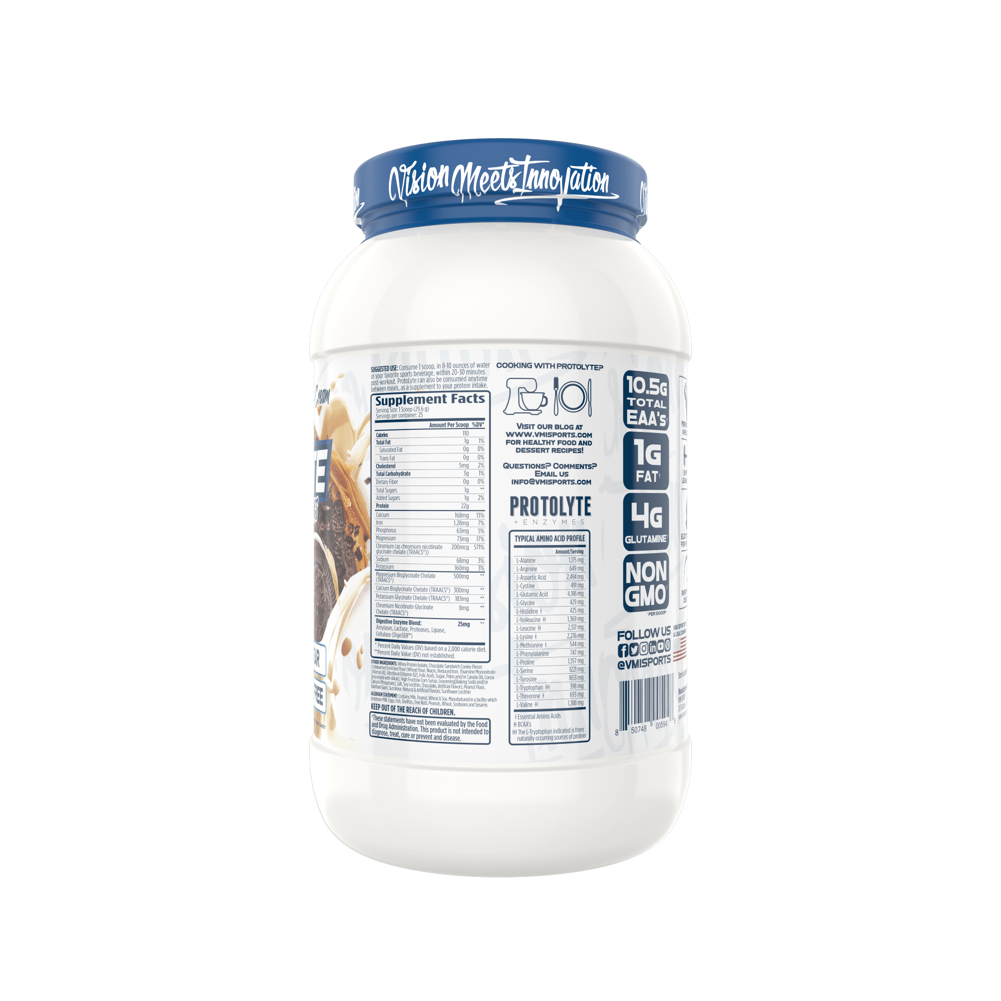 www.vmisports.com Protein ProtoLyte® 100% Whey Isolate Protein 1.6lb