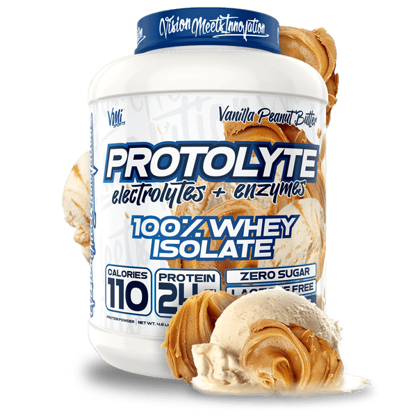 www.vmisports.com Protein Vanilla Peanut Butter / 4.6LBS (71 Servings) ProtoLyte® 100% Whey Isolate Protein