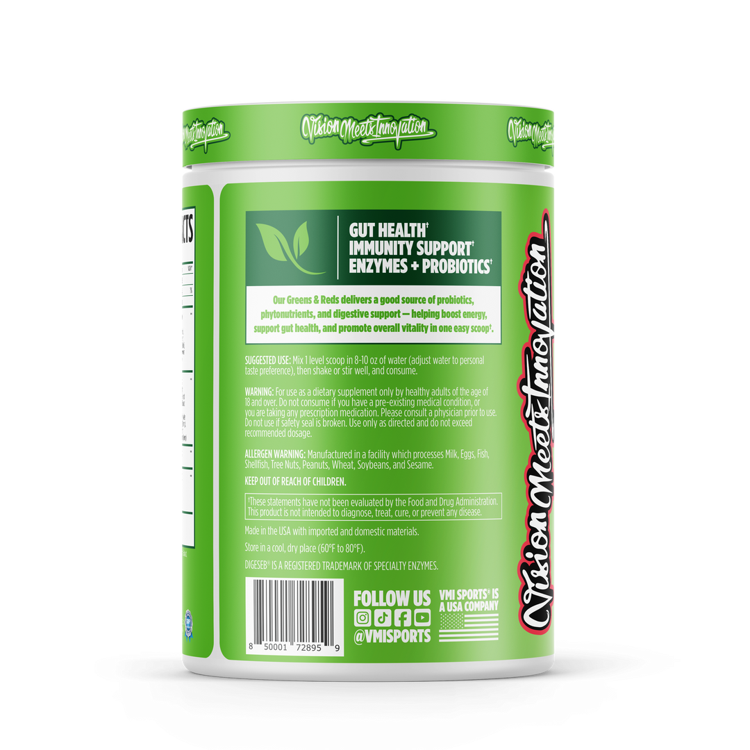 Greens + Reds Superfood Powder | Immune & Gut Health | 30 Servings ...