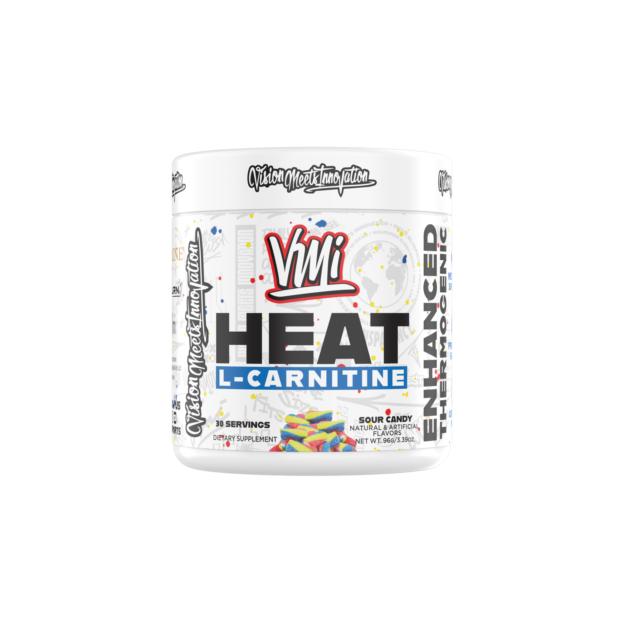 VMI Sports - Heat L-Carnitine Powder | 30 Servings | Strawberry Kiwi VMI Sports - Heat L-Carnitine Powder | 30 Servings | Strawberry Kiwi