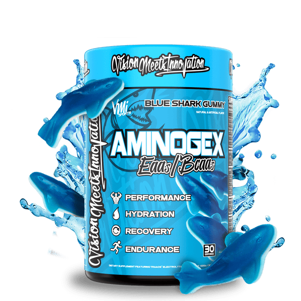 VMI Sports Muscle Building & Recovery Blue Shark Gummy Aminogex Ultra™ EAA + Hydration