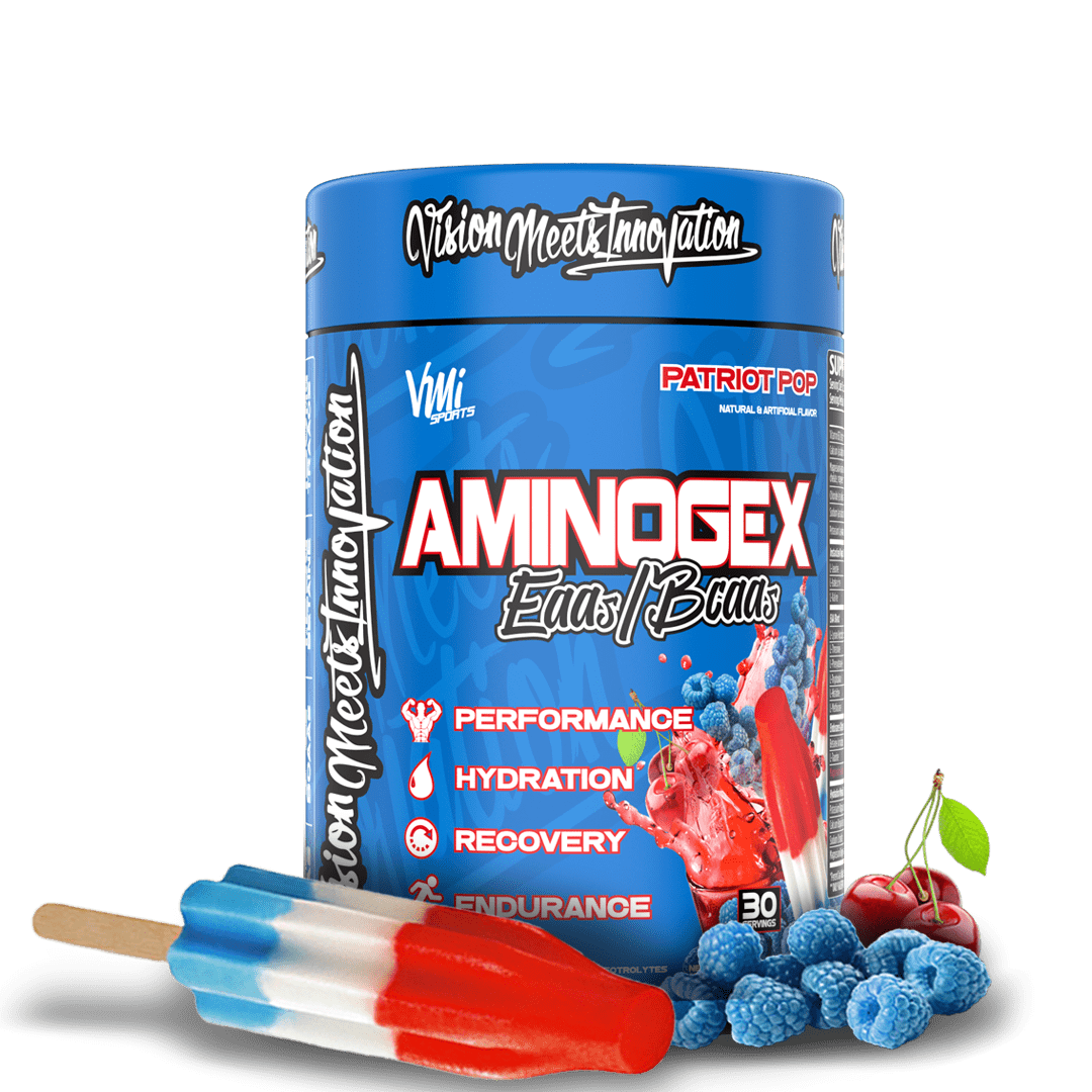 VMI Sports Muscle Building & Recovery Patriot Pop Aminogex Ultra™ EAA + Hydration