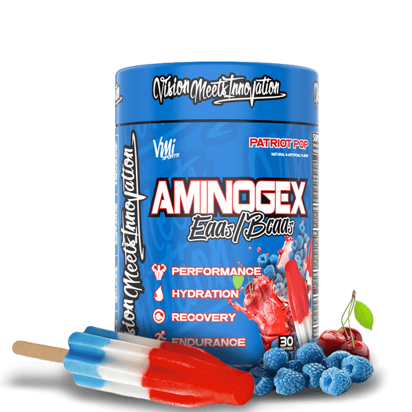 VMI Sports Muscle Building & Recovery Patriot Pop Aminogex Ultra™ EAA + Hydration