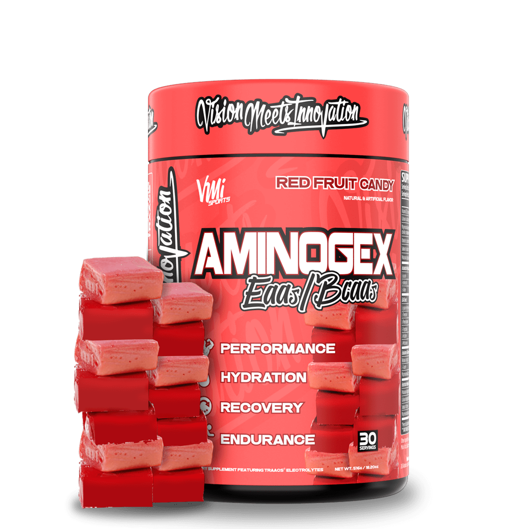 VMI Sports Muscle Building & Recovery Red Fruit Candy Aminogex Ultra™ EAA + Hydration