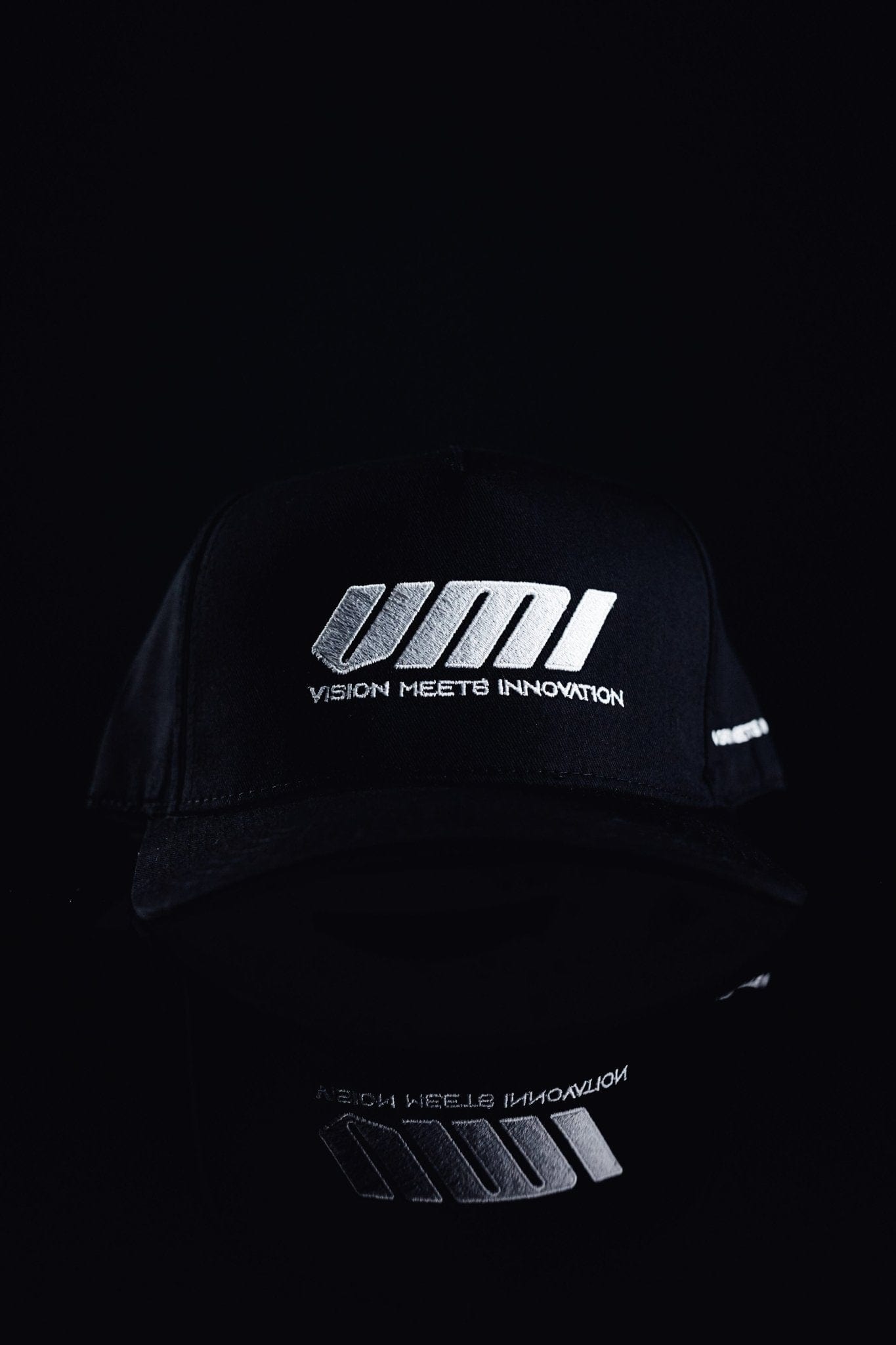 www.vmisports.com All Black VMI Sports® A Frame Innovation Hat