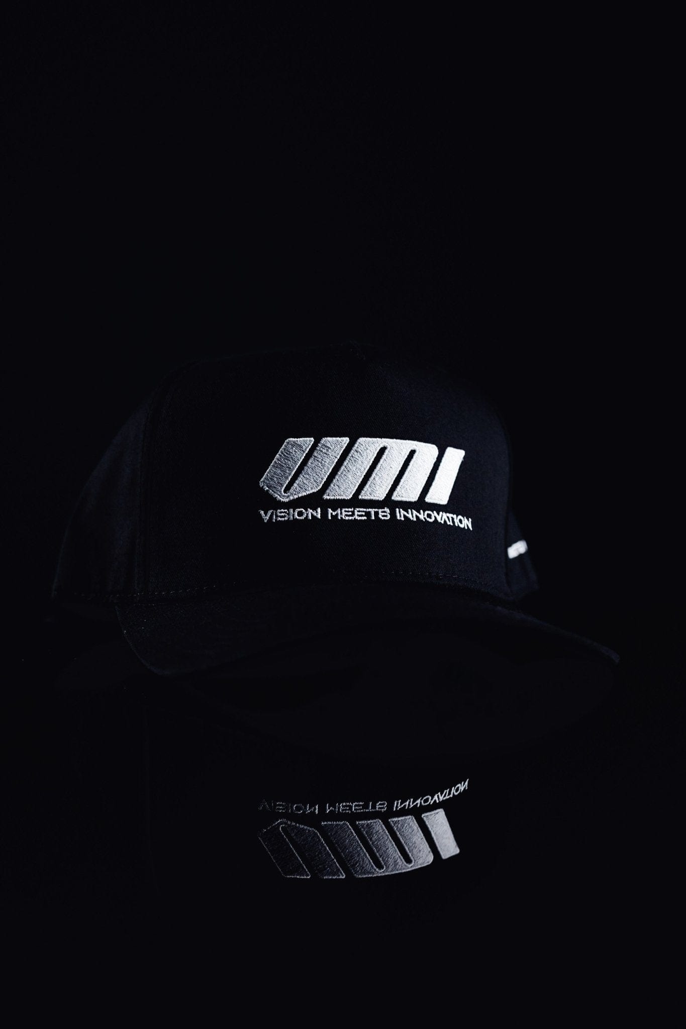 www.vmisports.com All Black VMI Sports® A Frame Innovation Hat