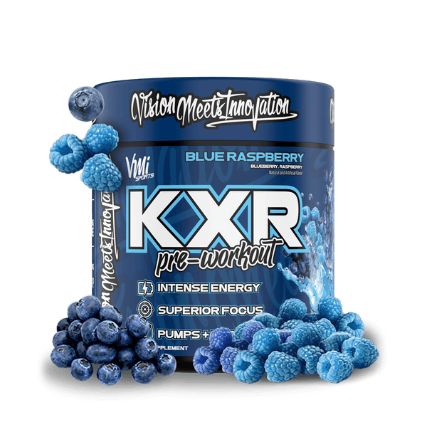 www.vmisports.com Pre workout Blue Raspberry KXR® Pre Workout 30 serving