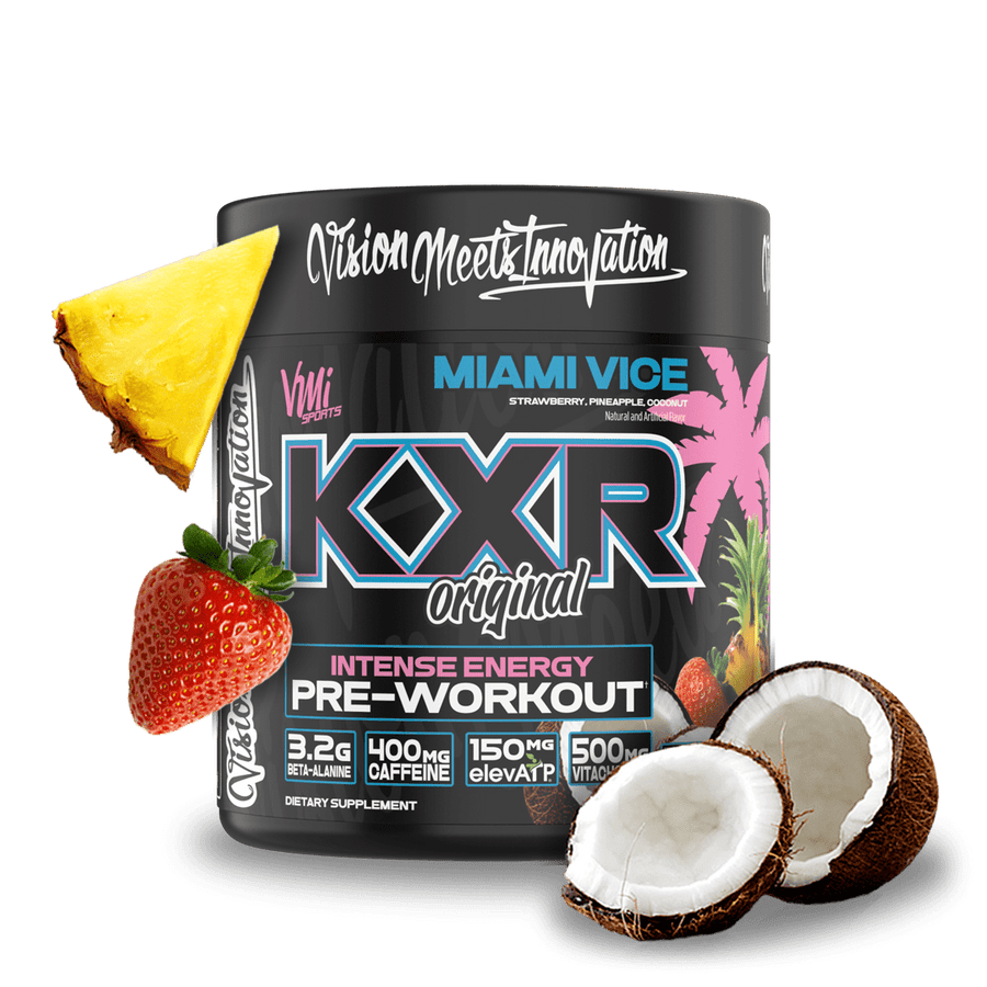 KXR Pre Workout 30 serving Intense Workouts 7 Amazing Flavors VMI