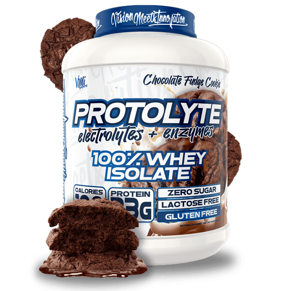 www.vmisports.com Protein Chocolate Fudge Cookie / 4.6LBS (71 Servings) ProtoLyte® 100% Whey Isolate Protein