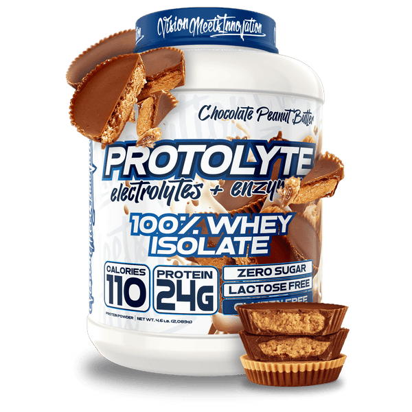 www.vmisports.com Protein Chocolate Peanut Butter / 4.6LBS (71 Servings) ProtoLyte® 100% Whey Isolate Protein