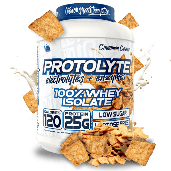 www.vmisports.com Protein Cinnamon Crunch / 4.6LBS (71 Servings) ProtoLyte® 100% Whey Isolate Protein