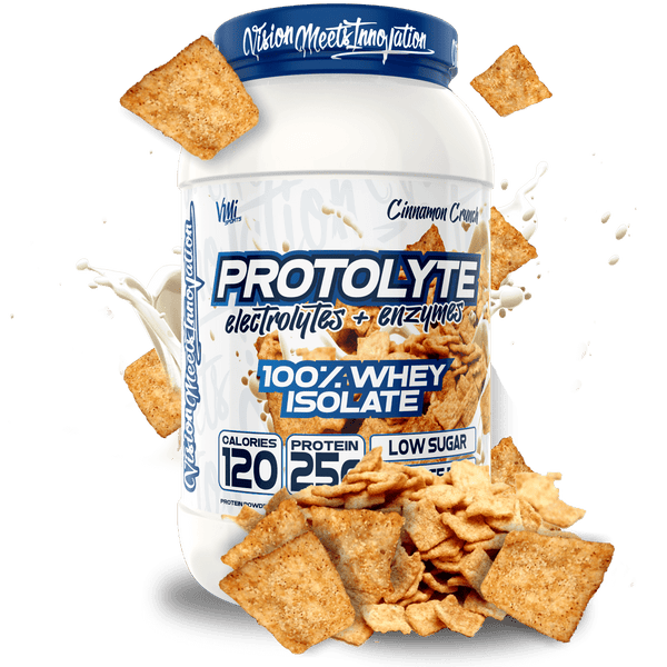 www.vmisports.com Protein Cinnamon Crunch ProtoLyte® 100% Whey Isolate Protein 1.6lb