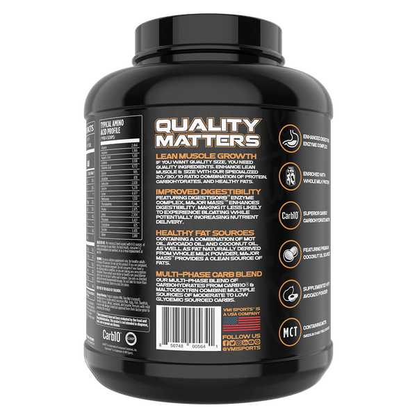 www.vmisports.com Protein MAJOR MASS™ Lean Mass Gainer