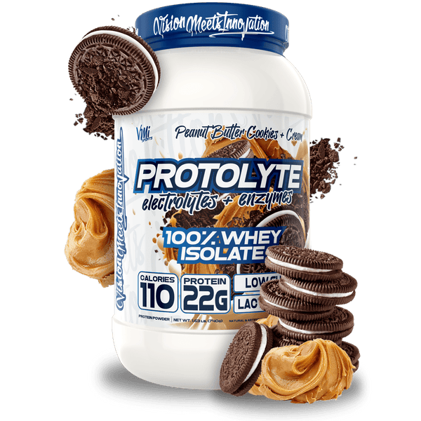 www.vmisports.com Protein Peanut Butter Cookies & Cream ProtoLyte® 100% Whey Isolate Protein 1.6lb