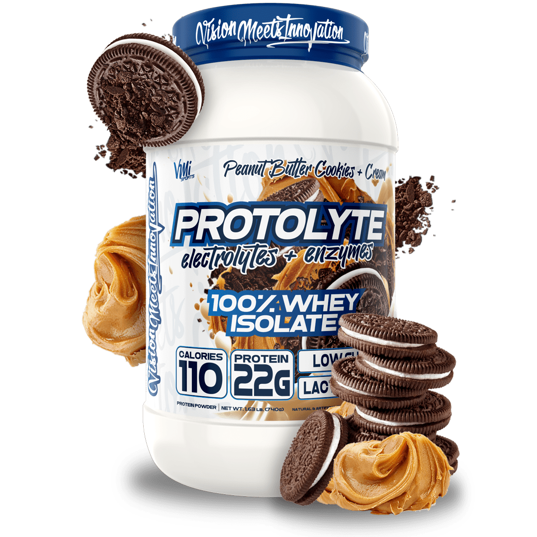 www.vmisports.com Protein Peanut Butter Cookies & Cream ProtoLyte® 100% Whey Isolate Protein 1.6lb