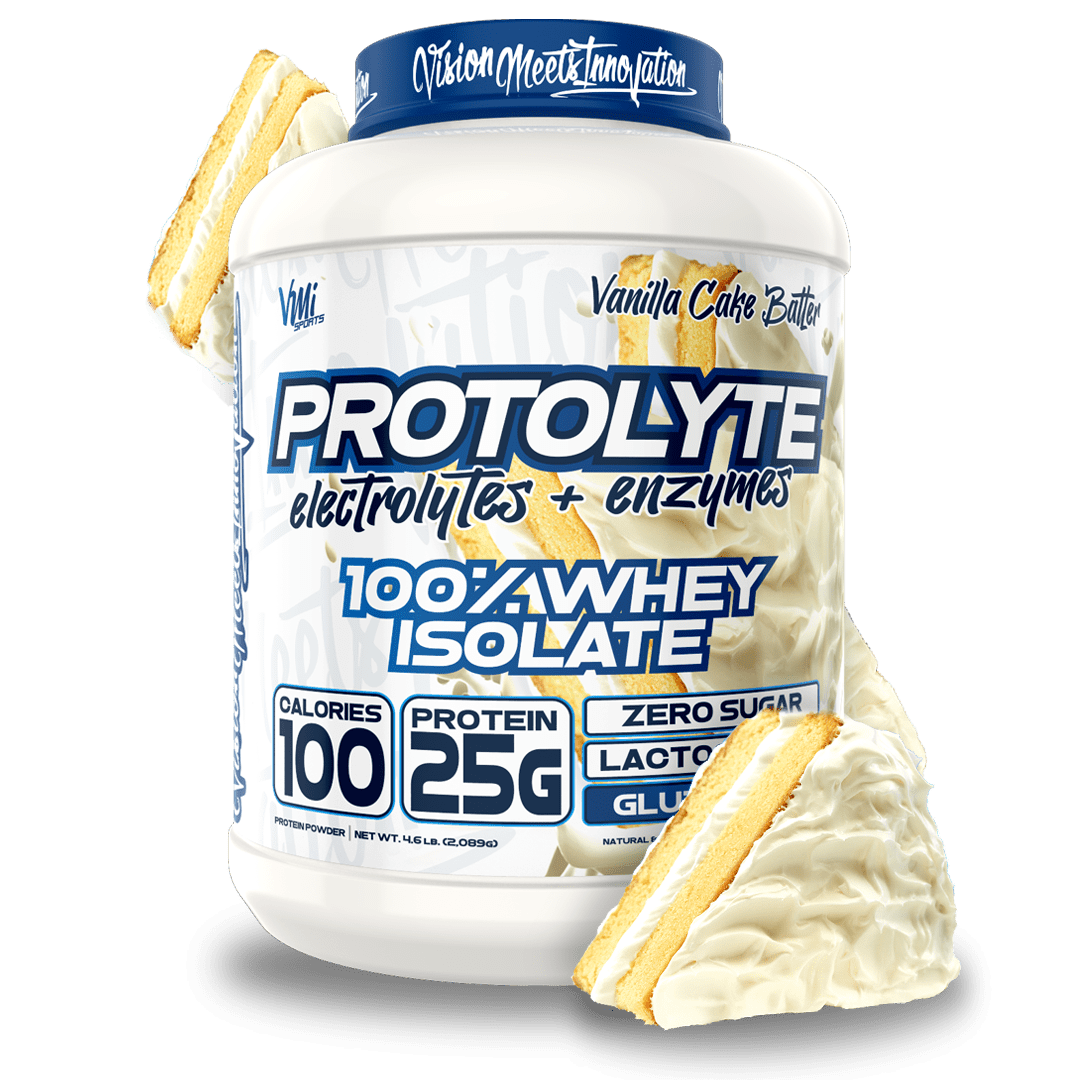 www.vmisports.com Protein Vanilla Cake Batter / 4.6LBS (71 Servings) ProtoLyte® 100% Whey Isolate Protein