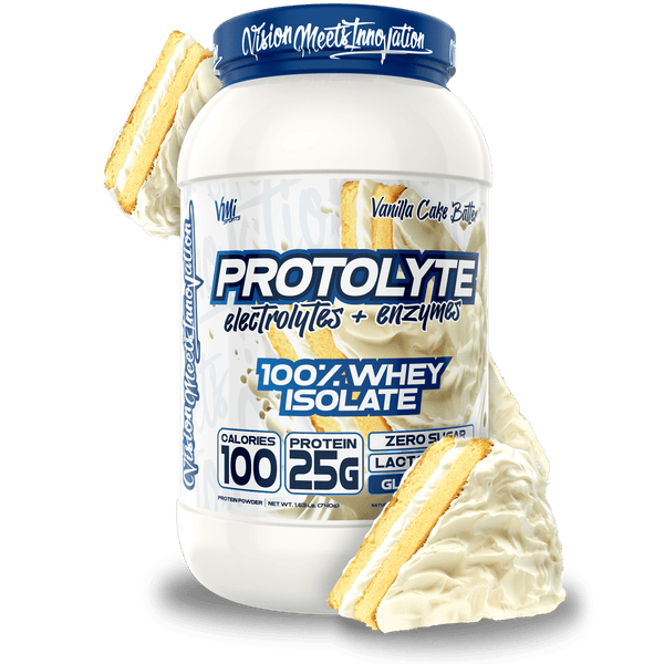 www.vmisports.com Protein Vanilla Cake Batter ProtoLyte® 100% Whey Isolate Protein 1.6lb