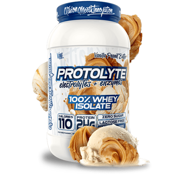 www.vmisports.com Protein Vanilla Peanut Butter ProtoLyte® 100% Whey Isolate Protein 1.6lb