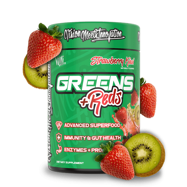 www.vmisports.com Strawberry Kiwi All Natural Greens + Reds Superfoods