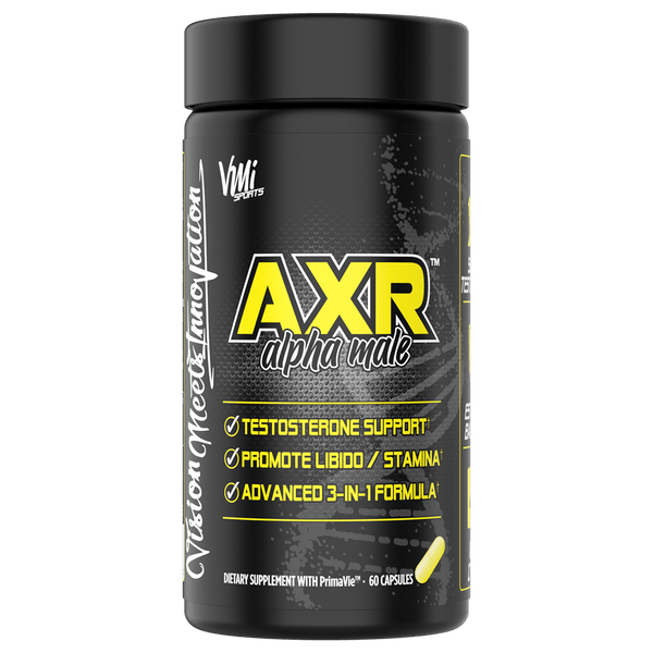 www.vmisports.com Testosterone 60ct AXR Alpha Male Natural Testosterone Booster for Muscle Building