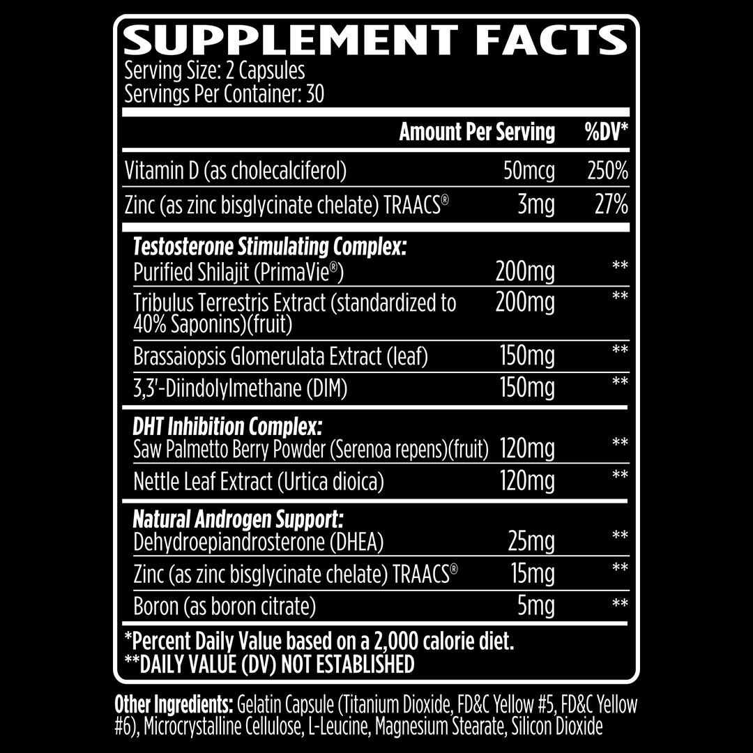 www.vmisports.com Testosterone 60ct AXR Alpha Male Natural Testosterone Booster for Muscle Building